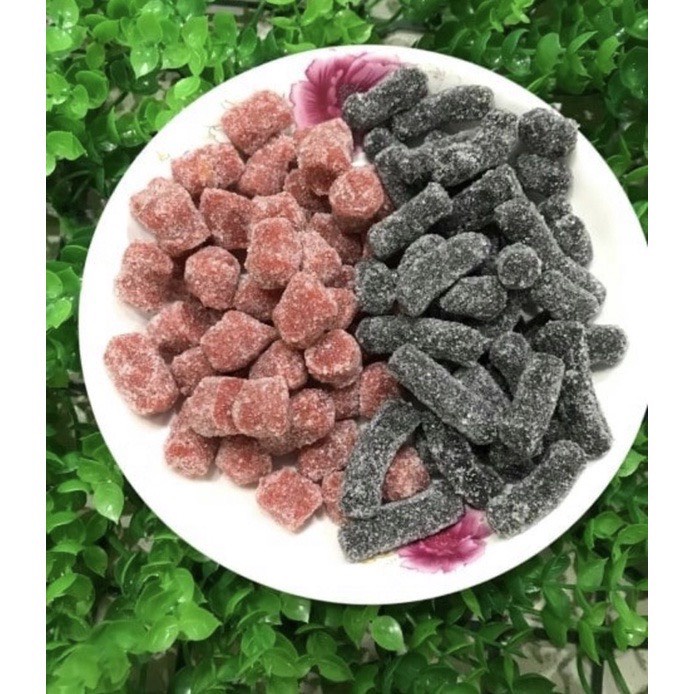 Kẹo Dâu Tây Mix Kẹo Dâu Tằm - Đặc Sản Đà Lạt Hũ 300gr - Vị ngọt thanh, chua nhẹ ngào