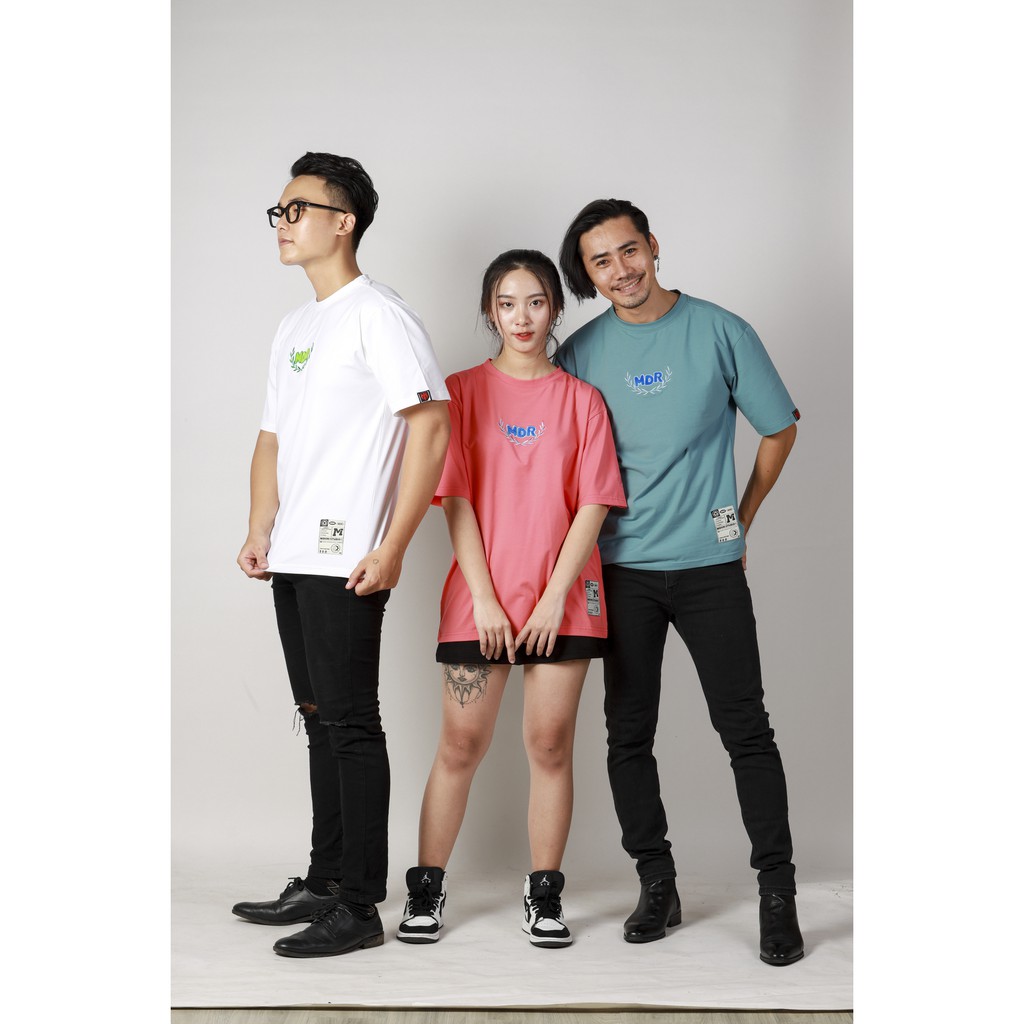 Áo thun Form Rộng Tay Lỡ Unisex Thêu Logo MDR Cao Cấp Local Brand M Studio