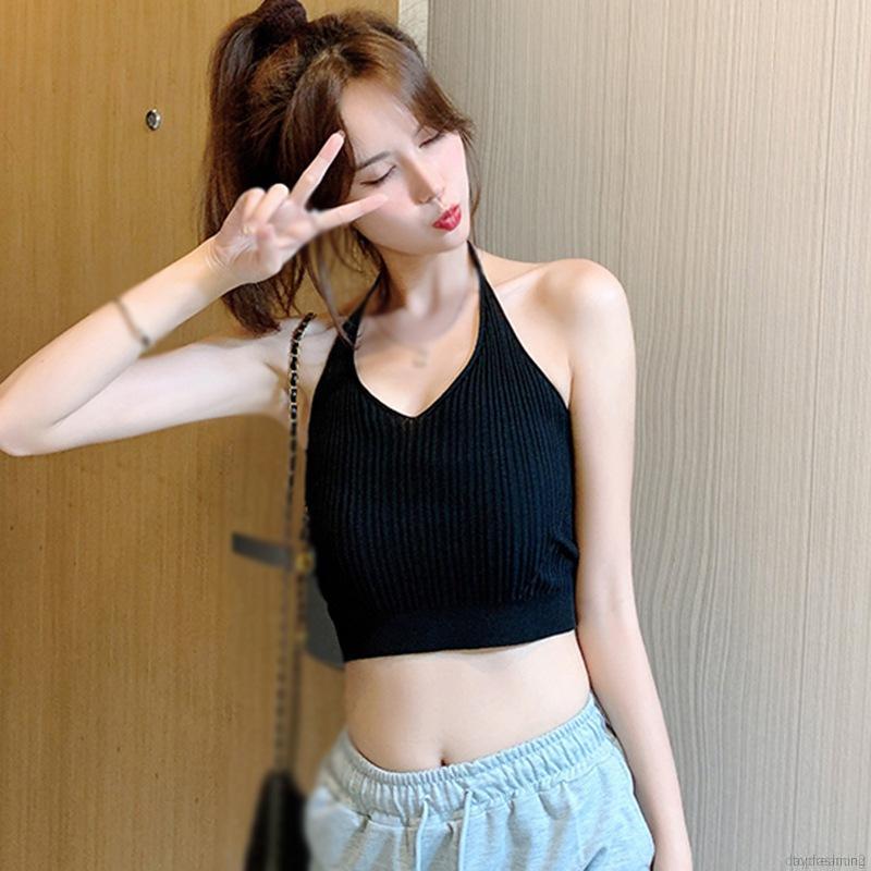 Áo Dệt Kim Hai Dây Màu Trơn Thời Trang Cho Nữ