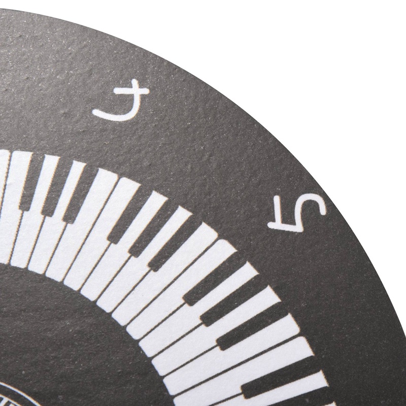 Đồng Hồ Treo Tường Hình Đàn Piano Thanh Lịch Không Dùng Pin Màu Trắng Đen