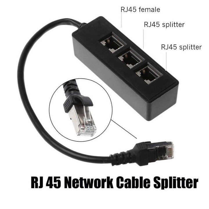 Bộ Chia Cổng Mạng LAN RJ45 1 Sang 3 Cổng - Bộ Chia Cổng Mạng