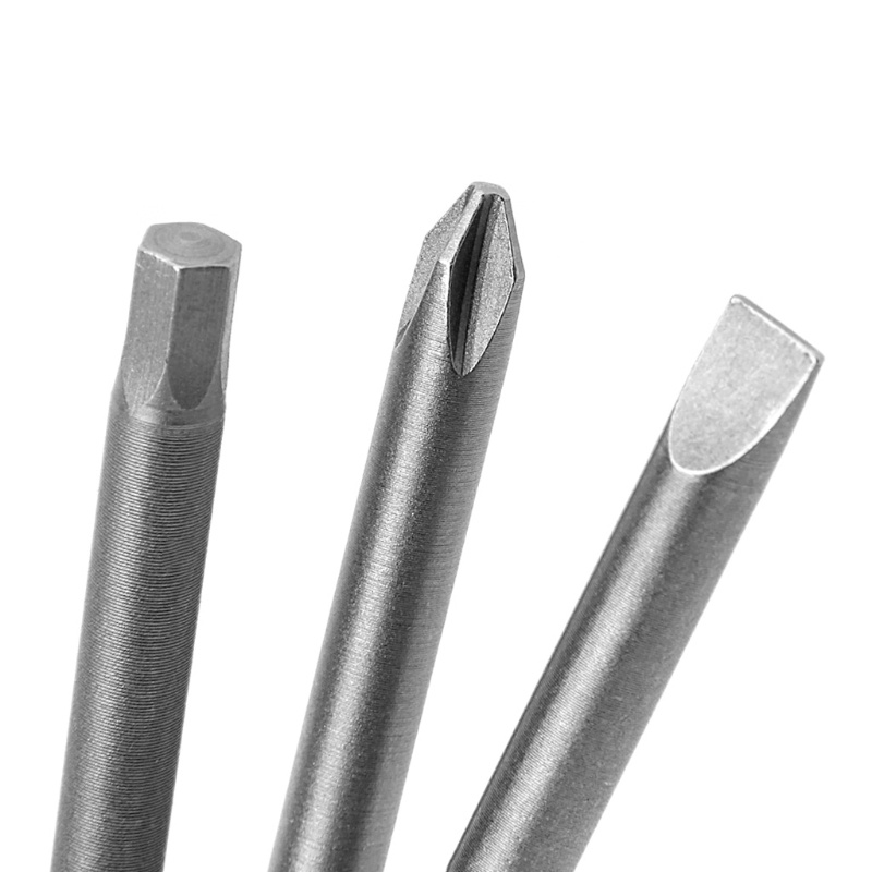 Bộ 10 Mũi Khoan Thép Torx Slotted PH2 S2 Chuôi Lục Giác 1 / 4 100mm
