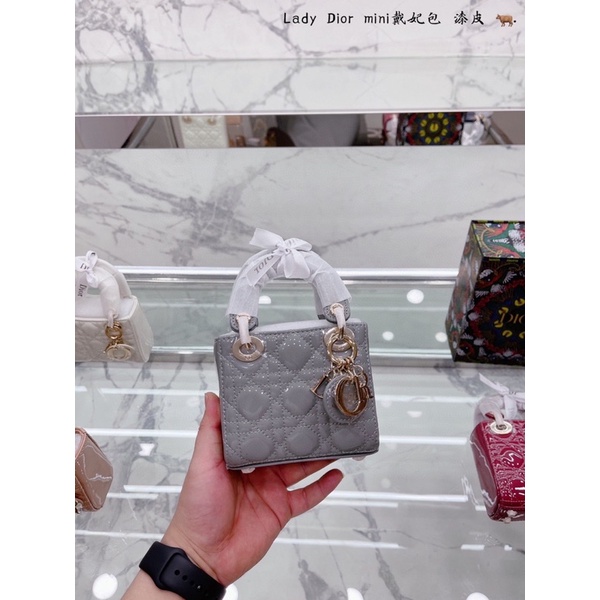 TÚI DIOR MICRO DA BÓNG SIZE BÉ 13CM