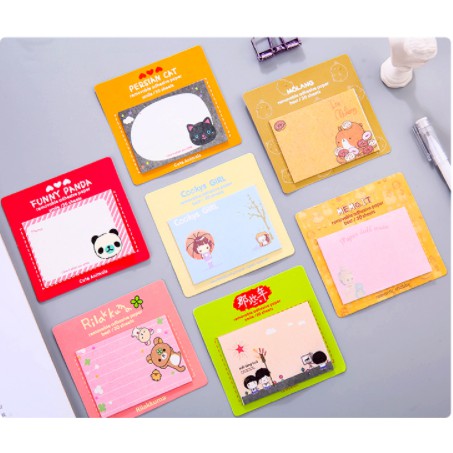 Giấy note sticky dễ thương 7,5x5cm nguồn hàng buôn sỉ