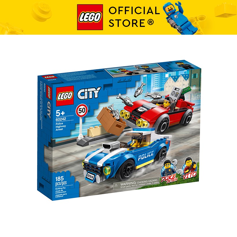 [Mã LIFEXANH24 giảm 10% đơn 99K] LEGO CITY 60242 Truy Đuổi Trên Cao Tốc ( 185 Chi tiết)