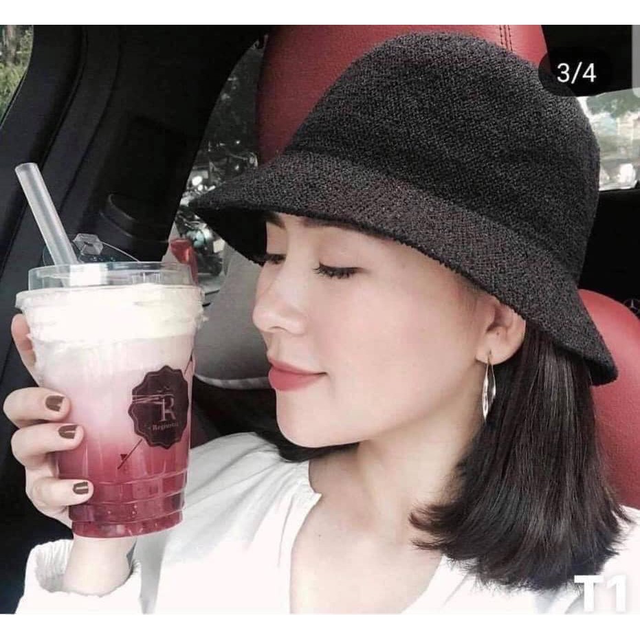 Mũ cói chữ M hot hit