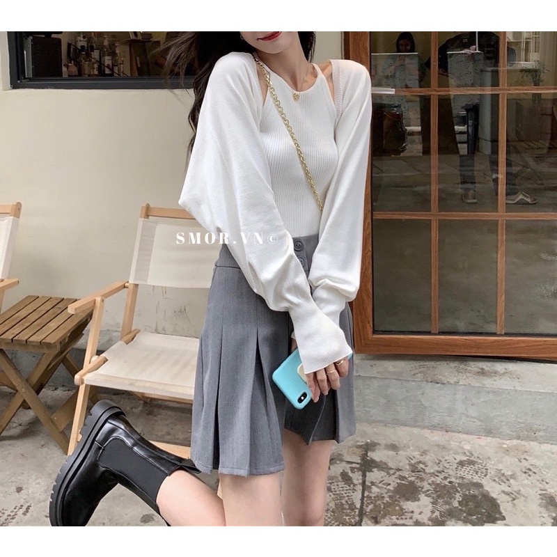 [ ẢNH THẬT ĐỘC QUYỀN SMOR.VN ] Set yếm GEO, vải bo gân dày siêu xinh