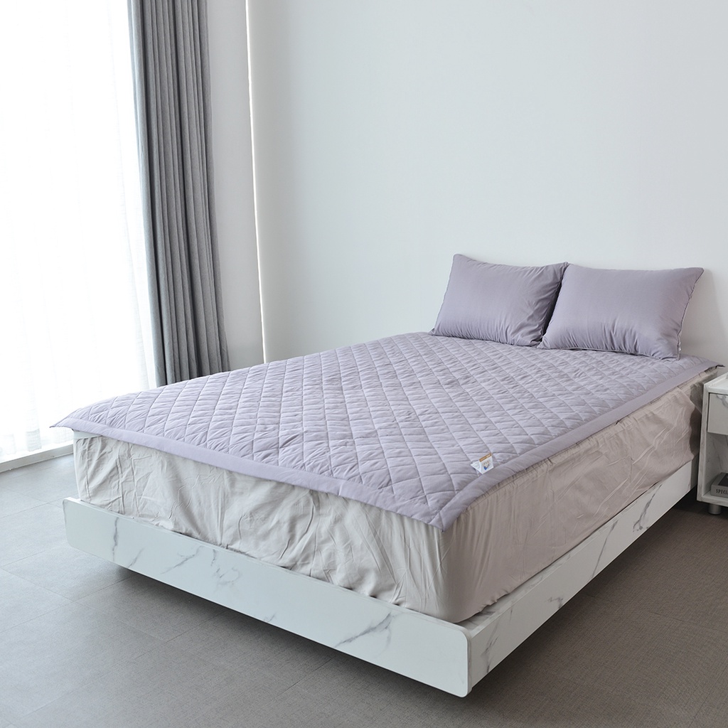 Tấm Bảo Vệ Nệm Mattress Pad ARIZE On Cloud Clara Purple Gray Chần Bông Cao Cấp