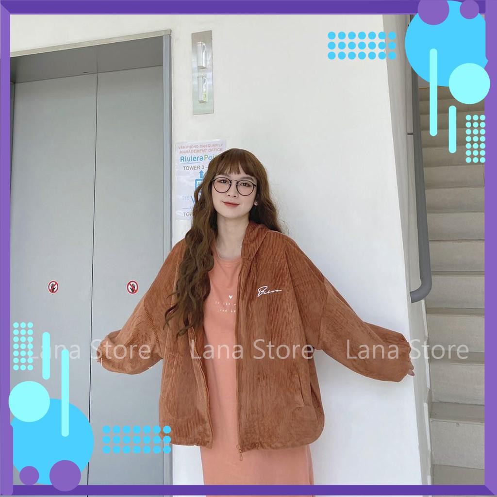 [Form Bao Đẹp] Áo Khoác Nhung Nữ Oversize Form Rộng Siêu Đẹp   ..AF | BigBuy360 - bigbuy360.vn