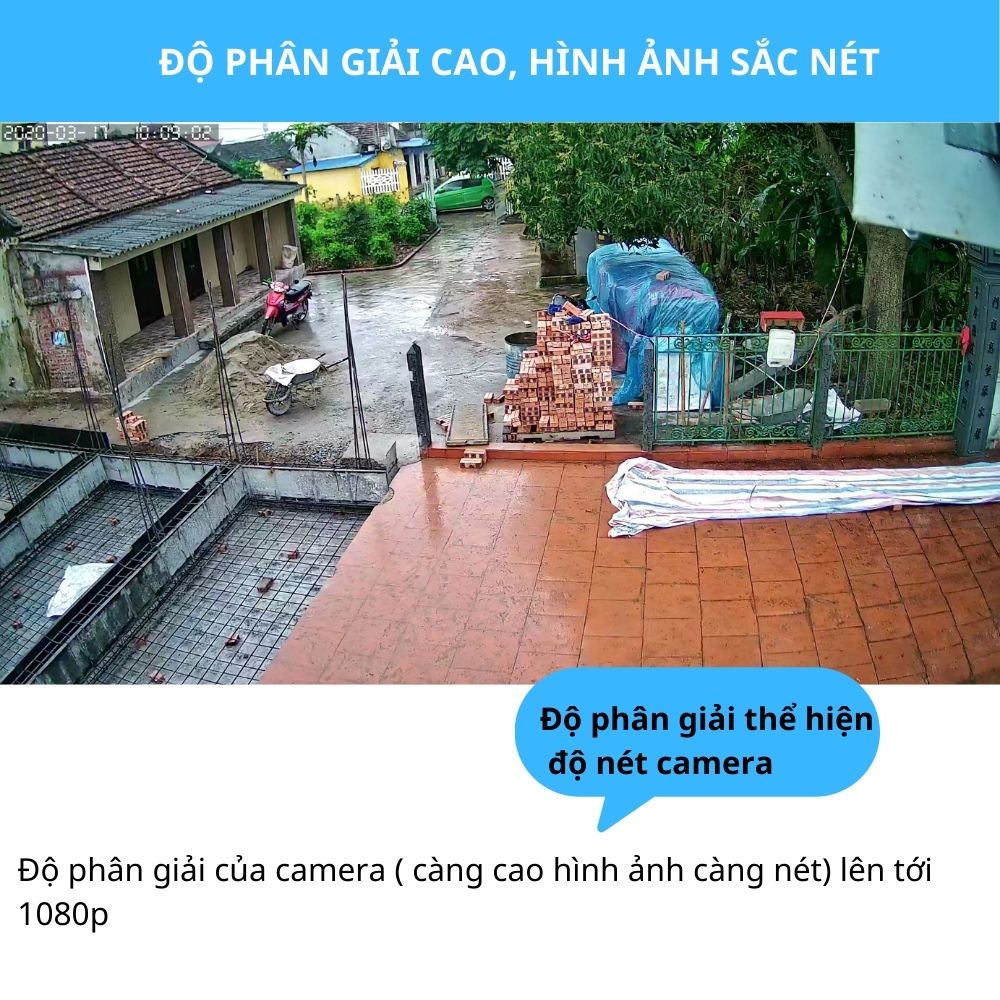 Camera wifi yoosee ngoài trời chống nước xoay 360