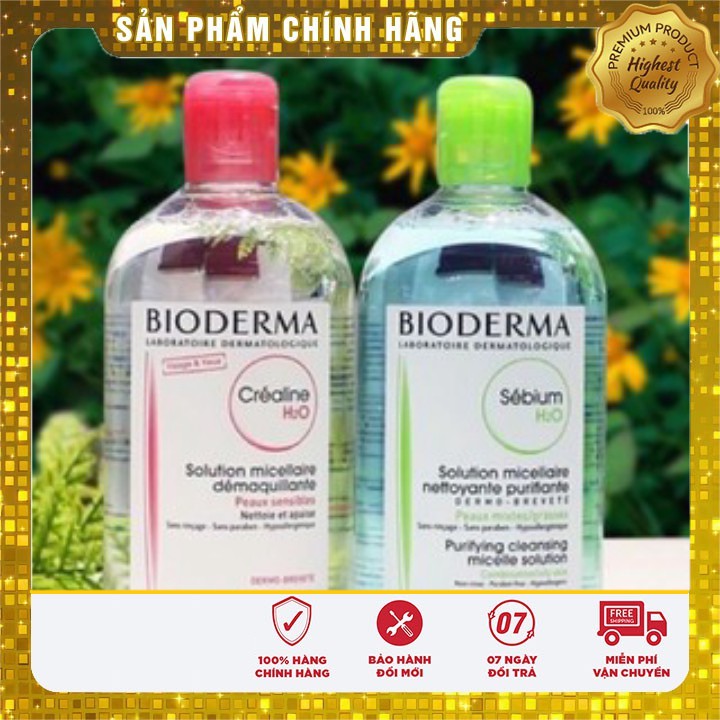 Nước Tây trang Bioderma Créaline H2O 500ml thương hiệu nổi tiếng nước Pháp | BigBuy360 - bigbuy360.vn