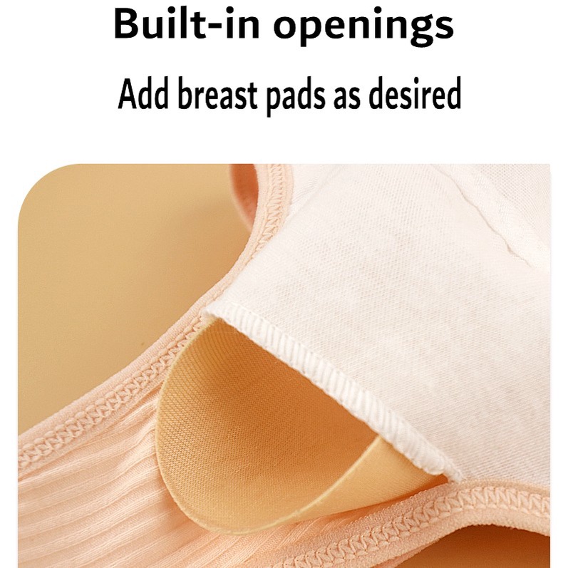 Áo lót vải cotton Có Gọng Cài Nút Phía Trước Plus size Cho Nữ