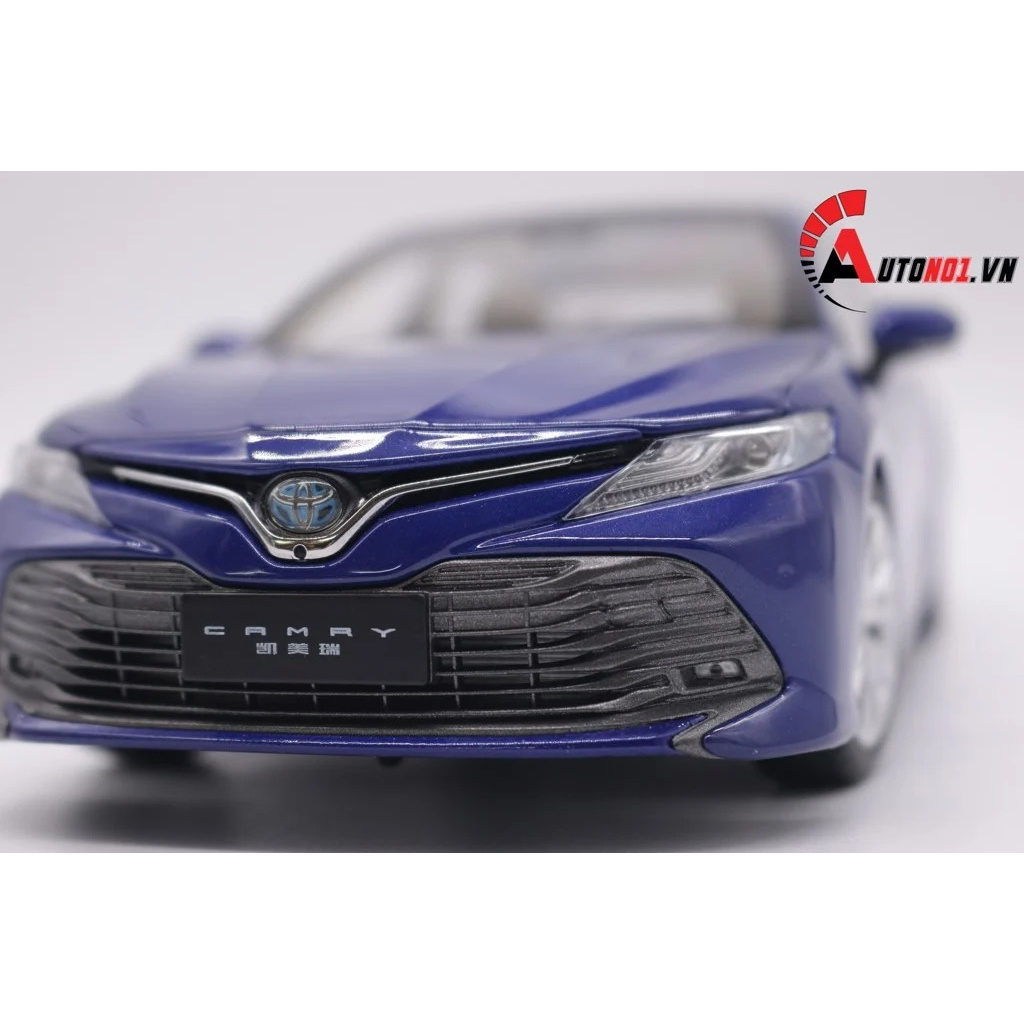 MÔ HÌNH XE SEDAN TOYOTA CAMRY 2019 BLUE 1:18 PAUDI 7581