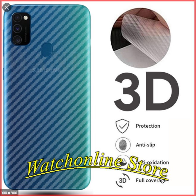 Miếng Dán  Carbon Mặt Lưng Samsung Galaxy A7/ A8 / A9 2018 A30 A50 A20 A10 Chống Vân Tay