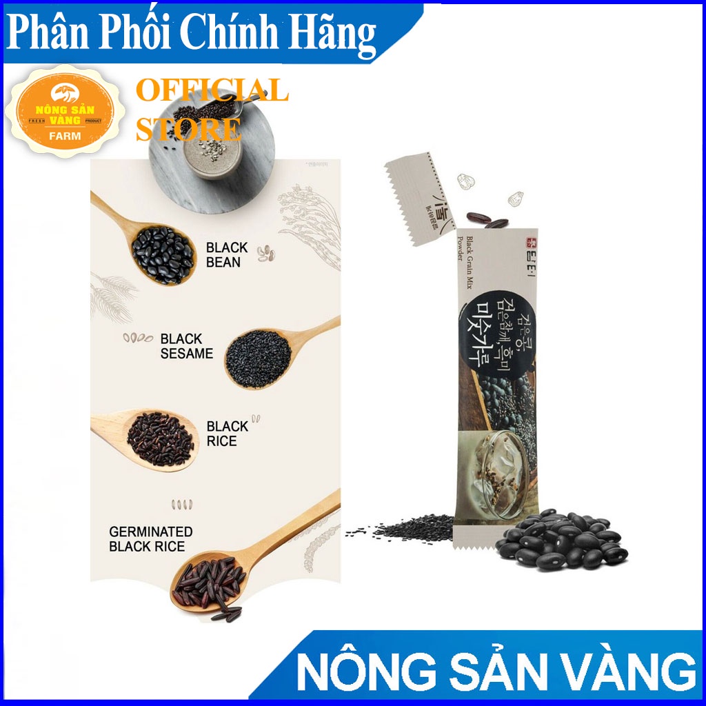 [ Chính Hãng ] Bột Ngũ Cốc Damtuh Óc Chó, Hạnh Nhân, Đậu Đen, Thiên Ma Hàn Quốc, 50 Gói * 18G, Giàu Dinh Dưỡng, Ít Đường