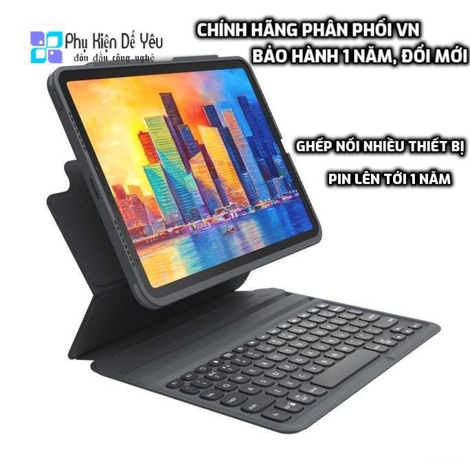 Ốp lưng kèm bàn phím ZAGG Pro Keys cho iPad Air 10.9 [CHÍNH HÃNG PHÂN PHỐI VN, BẢO HÀNH 1 NĂM]