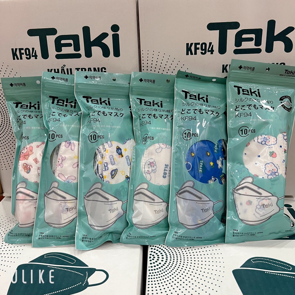 Khẩu trang KF94 Gấu Lotso + Milk Tea + Bear x Taki