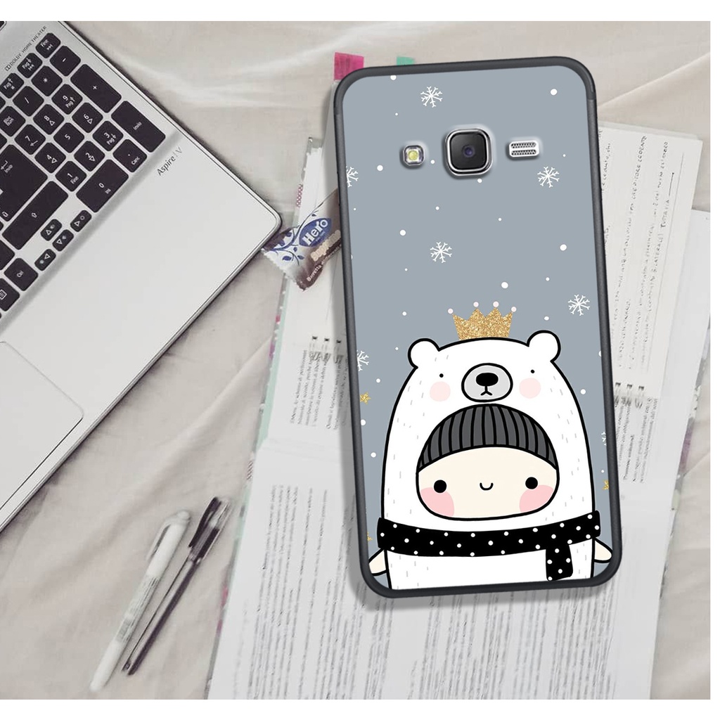 Ốp Lưng SamSung J5 2015/7 2015/J1 2016/J2 Prime. In Hình Gấu Bắc Cực Cute.