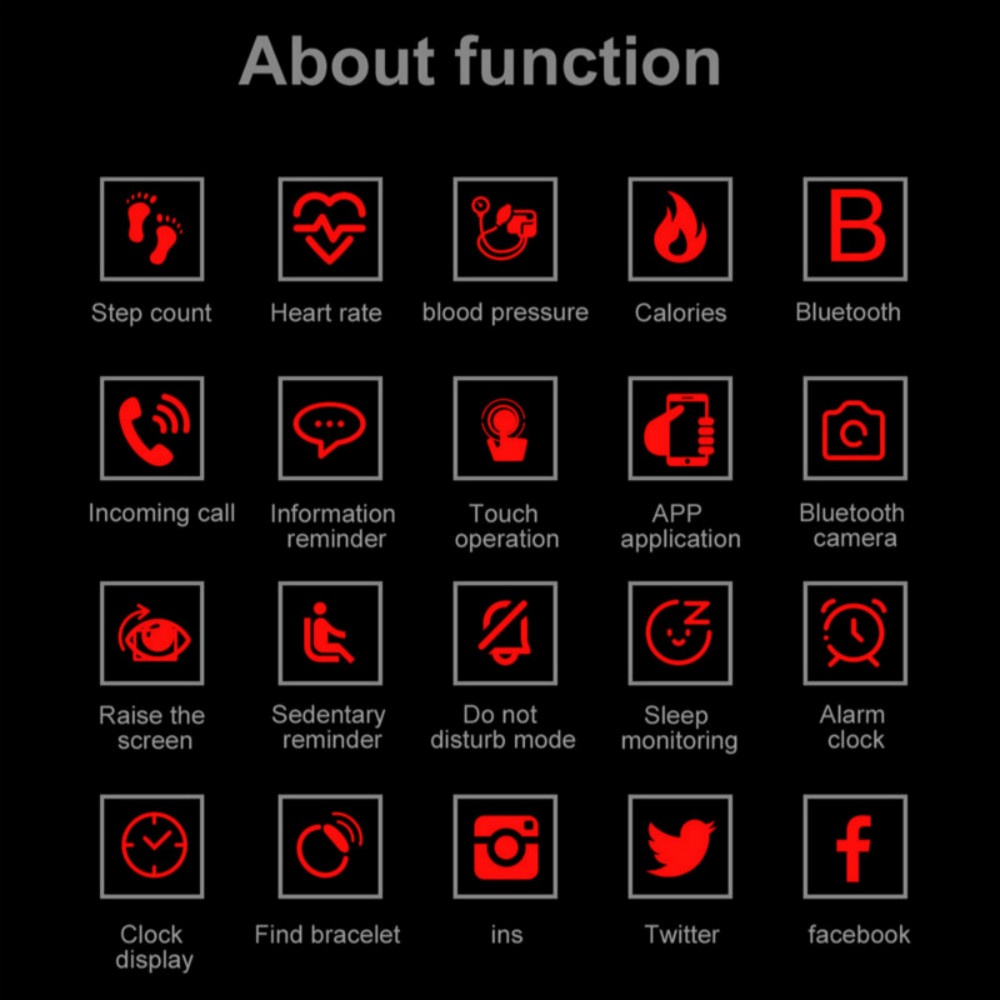 Đồng Hồ Thể Thao Màn Hình Màu Sắc Chống Nước Đếm Bước Chân Và Nhịp Tim Cho Nam Và Nữ