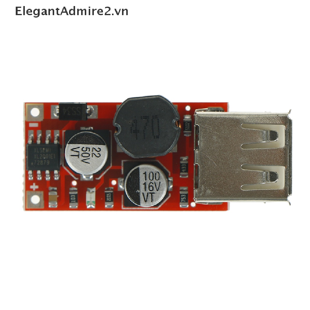 Mô Đun Sạc Usb DC 9V 12V 24V Sang 5V 3A Chuyên Dụng