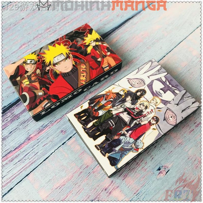 Lomo card hộp 30 thẻ truyện Naruto poster card Sasuke Kakashi Itachi Rock Lee Hokage Akatsuki