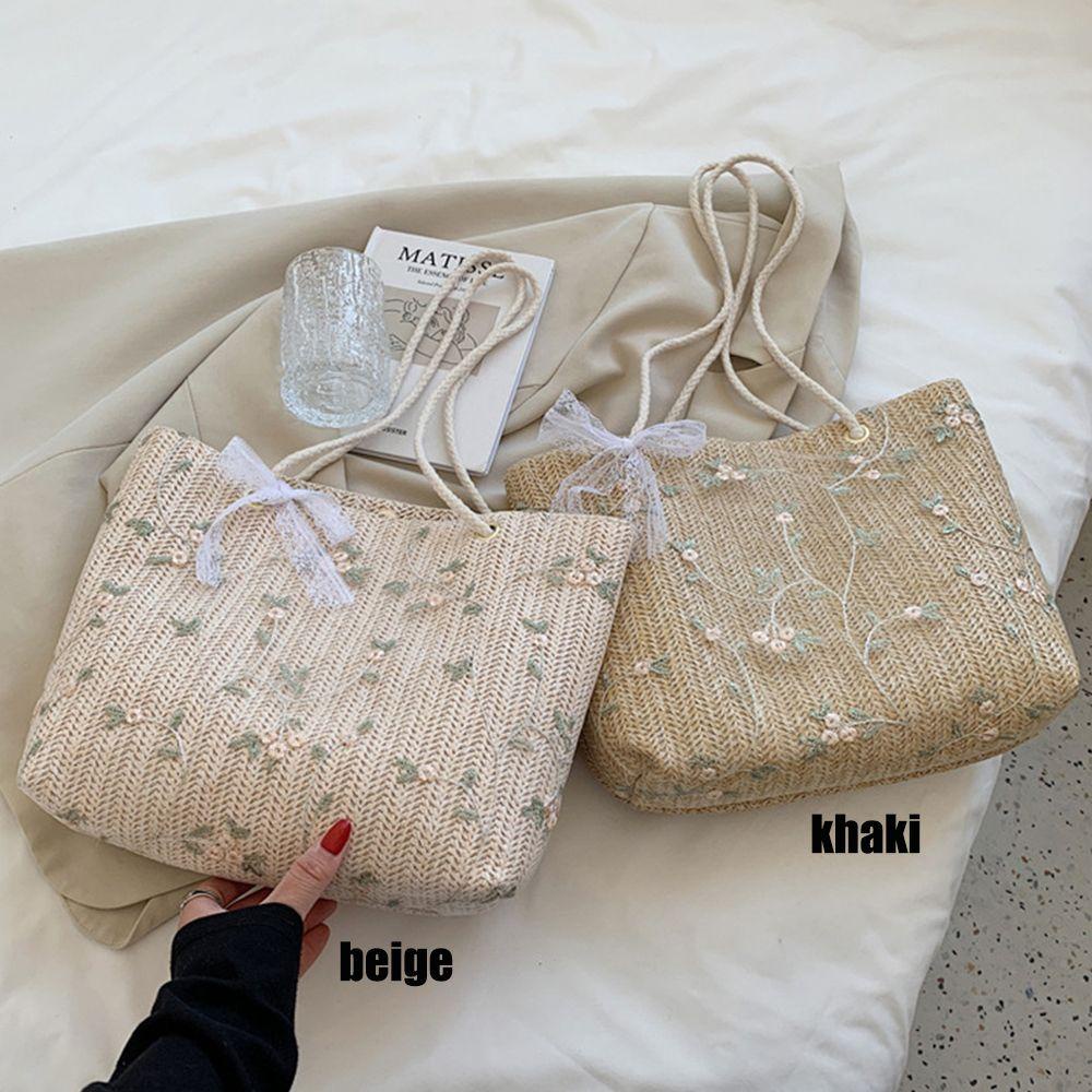 Túi Xách Cói Cỡ Lớn Thời Trang Mùa Hè Cho Nữ