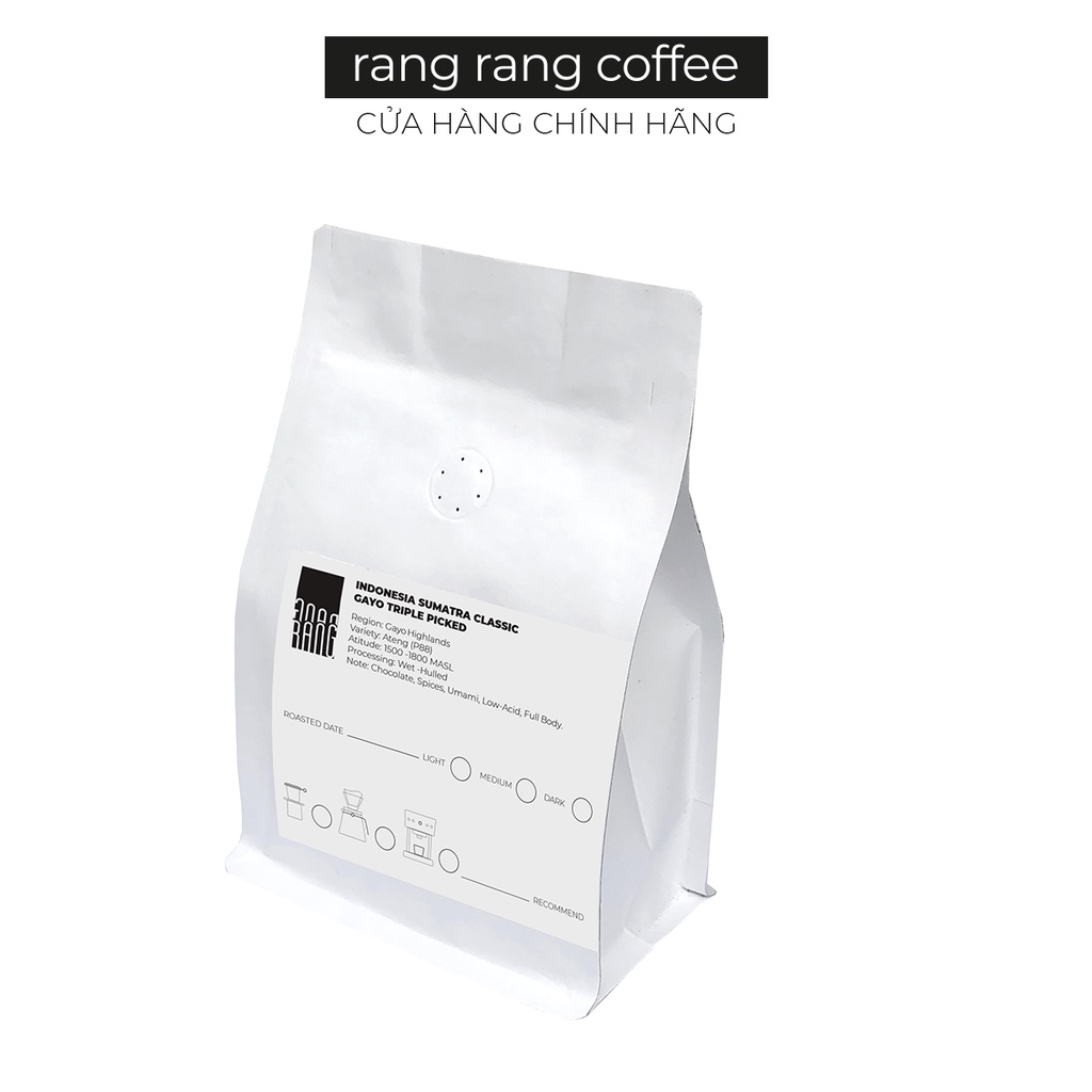 Cà Phê Specialty Indonesia Ateng Picked Rang Rang Coffee 250g