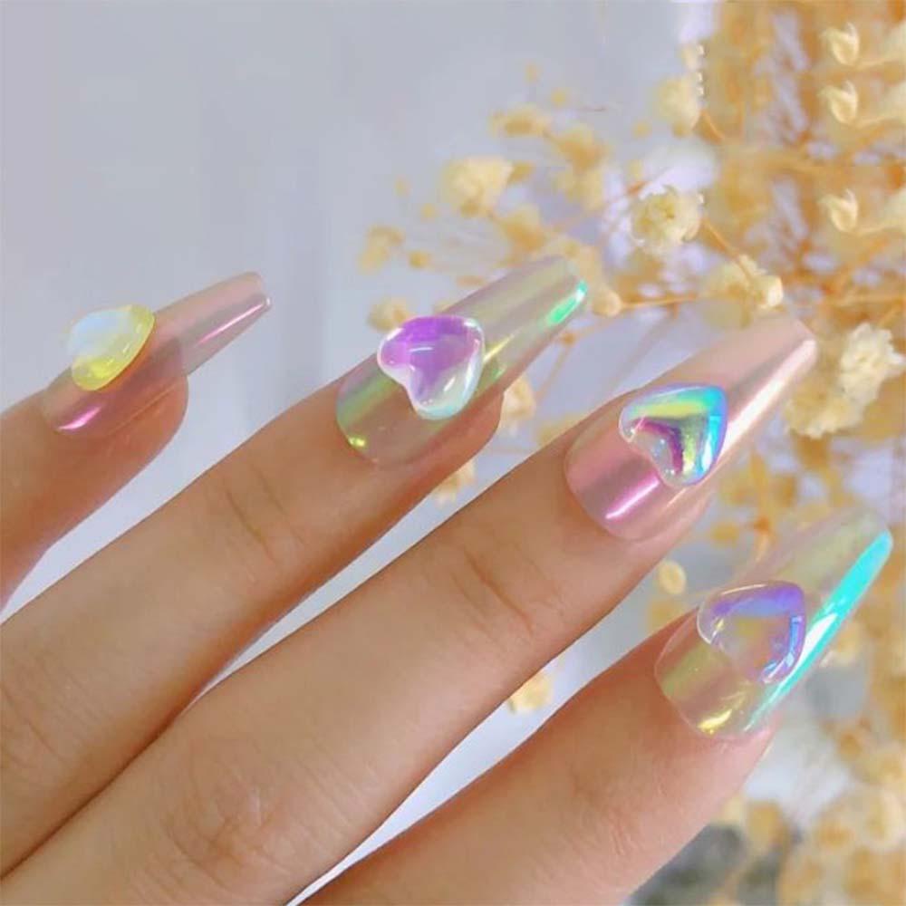 Phụ Kiện Trang Trí Móng Tay Hình Trái Tim Thanh Lịch|Phụ Kiện Trang Trí Móng Tay Nghệ Thuật DIY Xinh Xắn