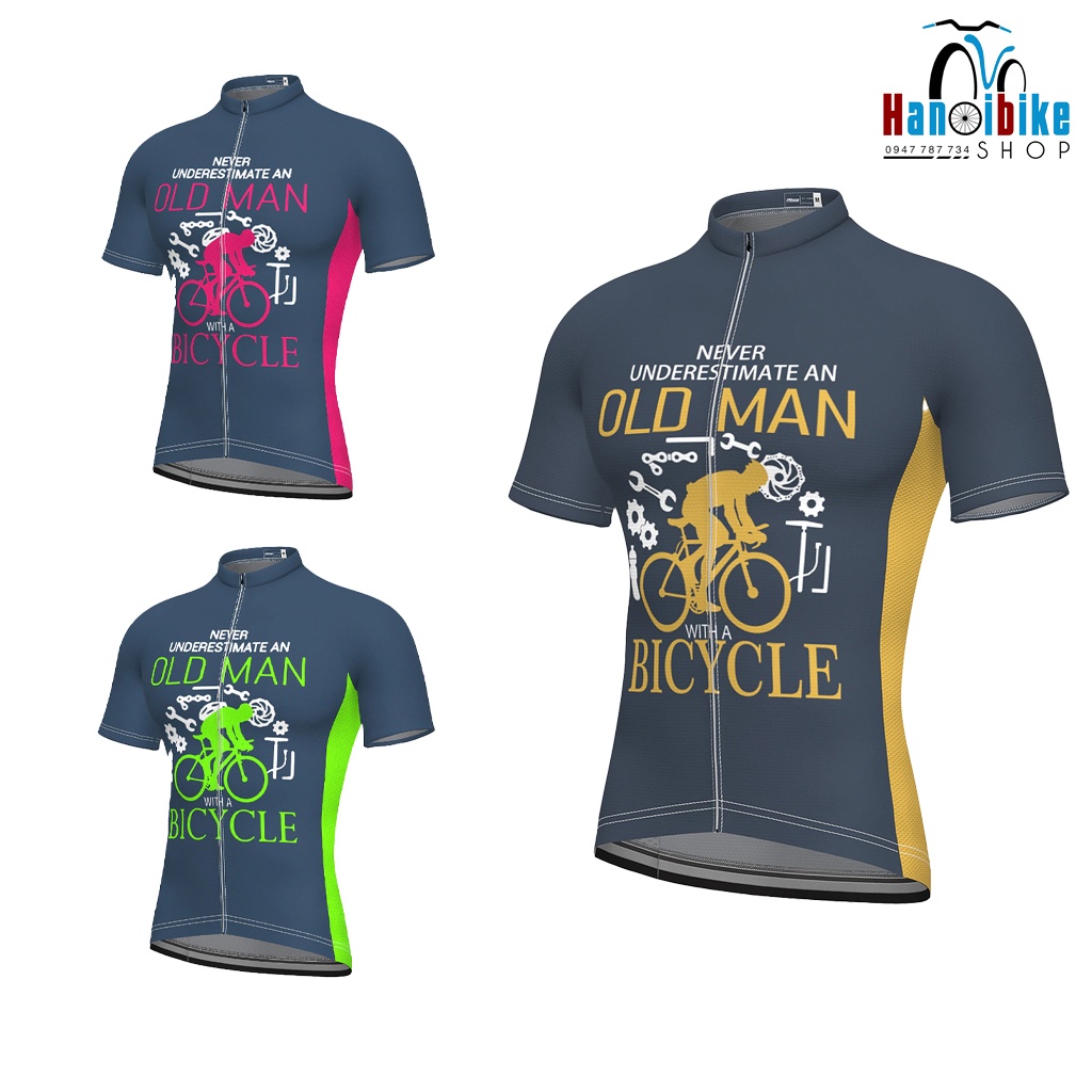 Áo đạp xe ngắn tay 21Grams OLD MAN with a BICYCLE