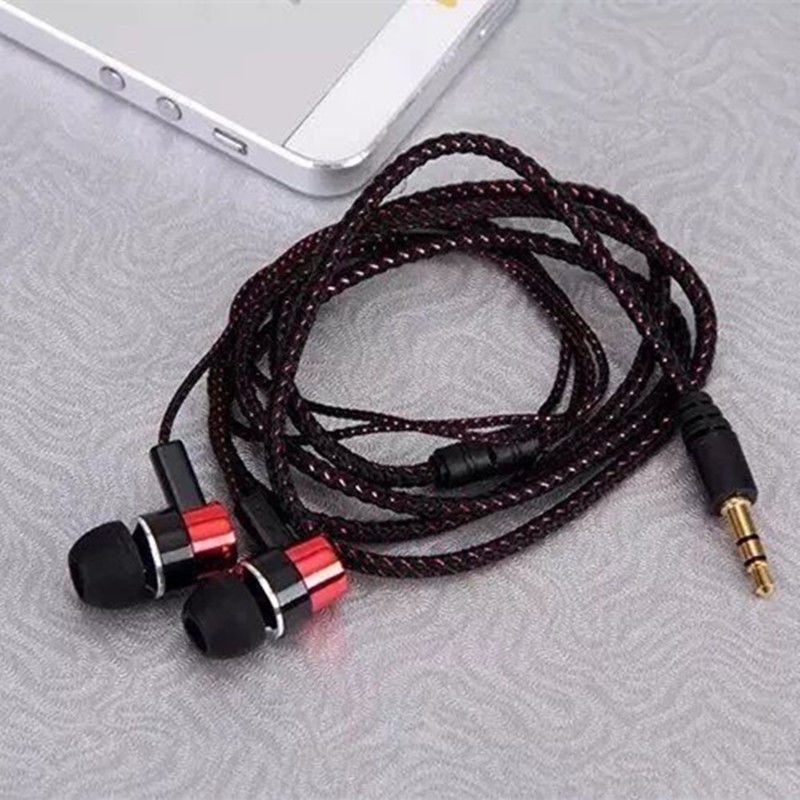 Tai Nghe Nhét Tai Mp3 / MP4 Có Micro Jack 3.5mm Cho Điện Thoại