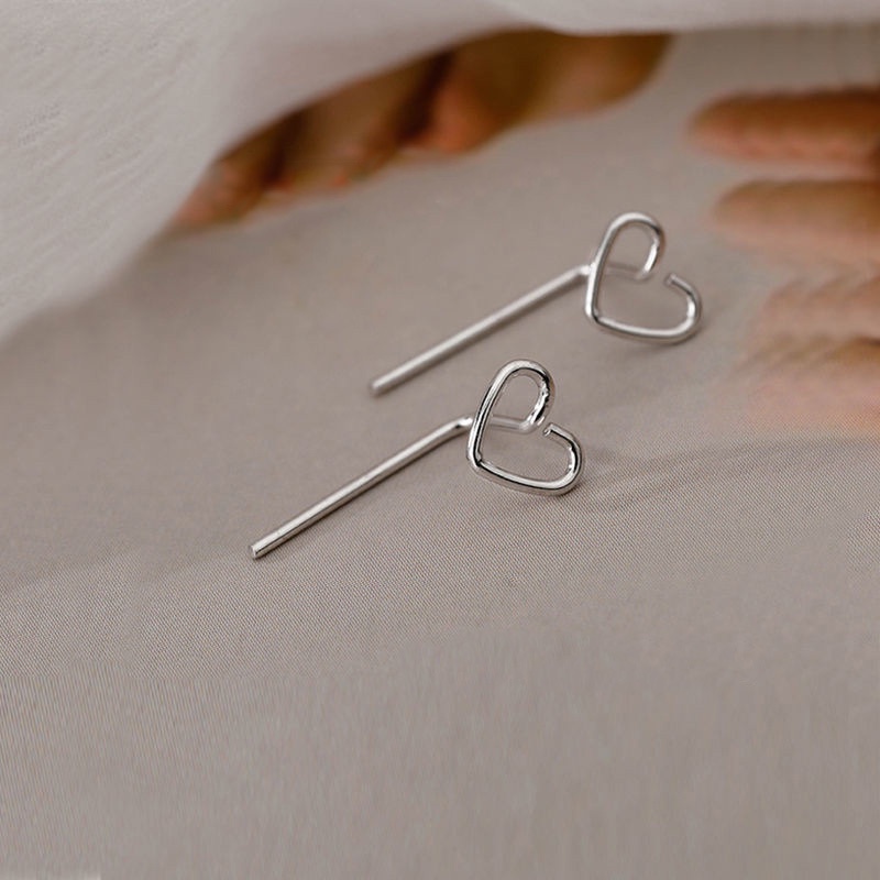 Khuyên Tai Nữ Hình Trái Tim Thời Trang Hàn Quốc Mới