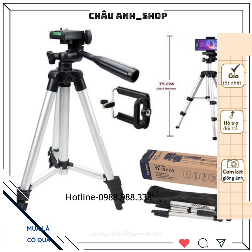 , Tripod chụp ảnh livetream, Chân đế điện thoại quay tiktok