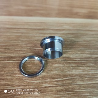 Khuyên nong tai size 12mm màu Bạc vành dày