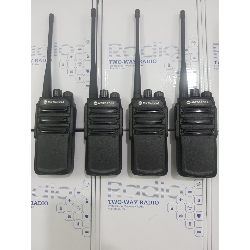 Bộ 4 Bộ đàm Motorola CP838 (Siêu bền, Loa chống từ tính, Pin dung lượng lớn, cự ly liên lạc xa)