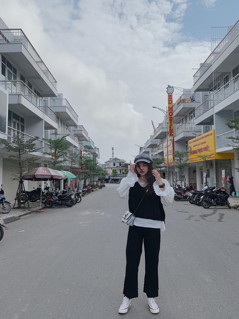 Set áo gile tay xinh