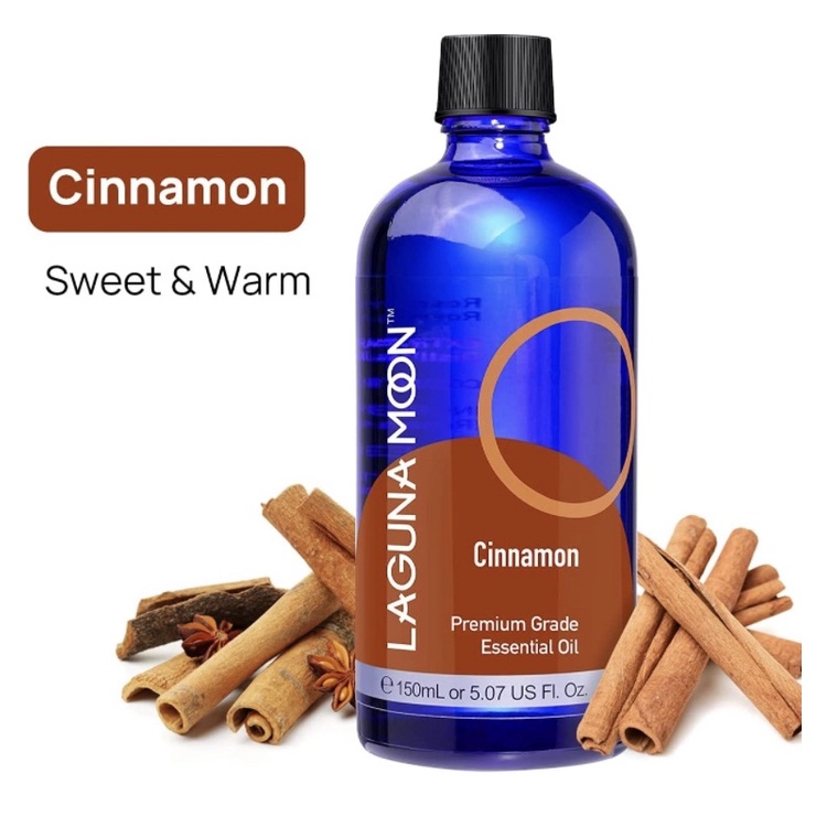 Tinh dầu quế hữu cơ Organic Lagunamoon Cinnamon Essential Oil 150ml USA