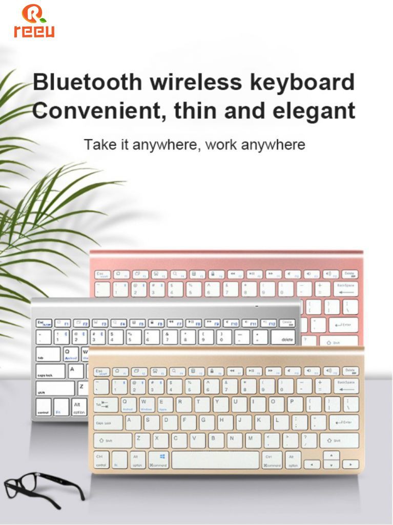 Mới Bộ Bàn Phím + Chuột Bluetooth Không Dây Cho Điện Thoại / Laptop / Ipad / Ios / Android