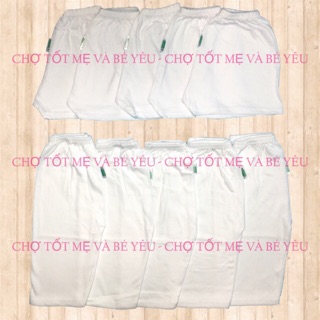 Combo 10 Quần Cotton Cho Bé Sơ Sinh Mỏng Mát ( 5 quần ngắn,5 quần dài)