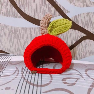 Nón len trái táo đỏ cho mèo, cún, thỏ