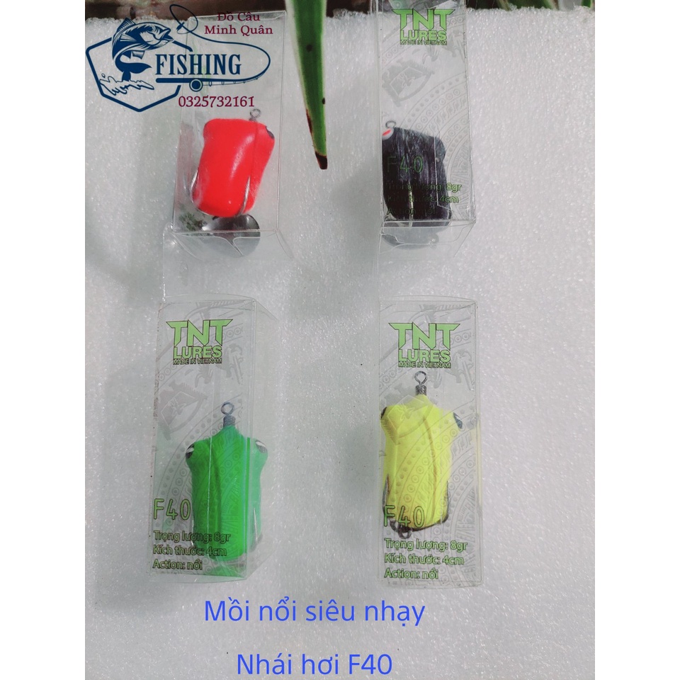 Mồi Nhái Hơi F40 - Mồi Câu Lure-Mồi Nổi Chuyên Câu Cá Lóc Cá Quả