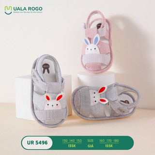 Dép tập đi cho bé đế cao su non Uala-Rogo