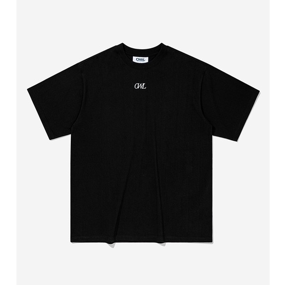 Áo thun Owlbrand thêu logo /Đen