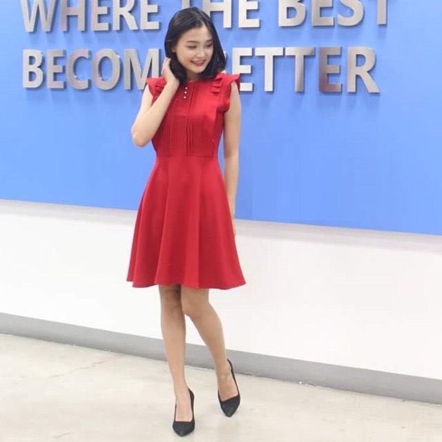 Đầm xoè cánh tiên đỏ MH