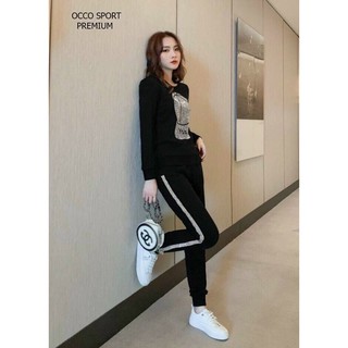[CAO CẤP] Bộ đồ thể thao đính đá TT503  [HÀNG XUẤT NHẬT-HÀN QUỐC]
