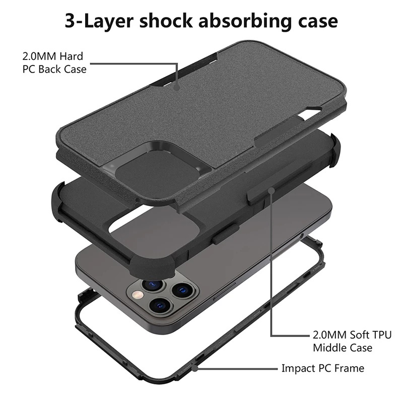 Ốp Điện Thoại Otterbox Chống Sốc 3 Trong 1 Cho iPhone 14 pro max 12 11 13 pro max mini xr xsmax 12PRO