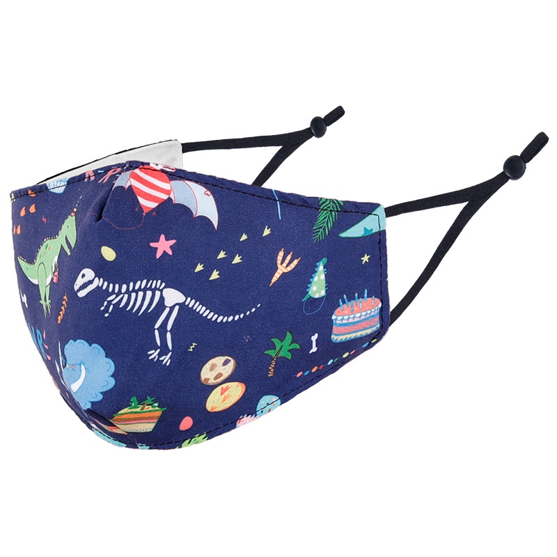 Khẩu Trang Vải cotton 3 Lớp Chống Khói Bụi Họa Tiết Hoạt Hình Dễ Thương Có Thể Tái Sử Dụng Cho Bé Vào Mùa Thu Đông
