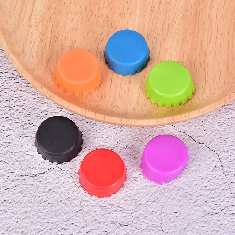 Set 6 Nắp Đậy Chai Lọ Bằng Silica Gel Thân Thiện Với Môi Trường Có Thể Tái Sử Dụng