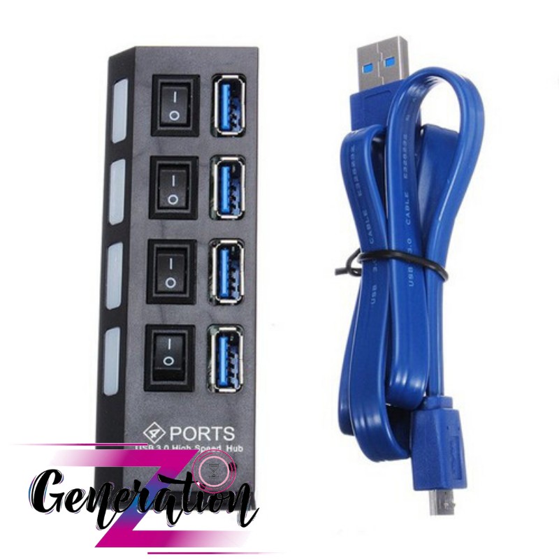 Hub USB 4 Port 3.0 Có Công Tắc