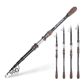 Cần Câu Cá Mini 1.8M 2.1M 2.4M Bằng Sợi Carbon Siêu Nhẹ