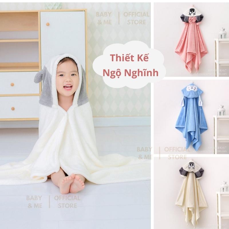 Khăn choàng tắm cho bé có mũ Baby And Me